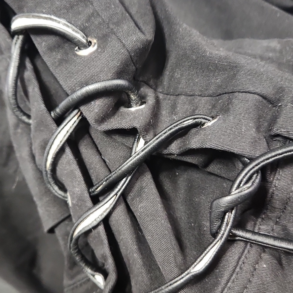 Maniere De Voir High Rise Lace Up Trousers - Picture 9 of 9